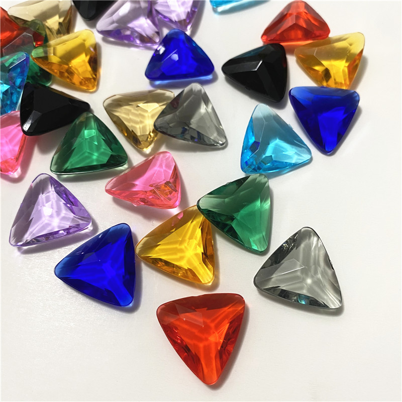 Board Game Verdant - 10Pcs Acrylic Plastic 23mm Clear Triangle