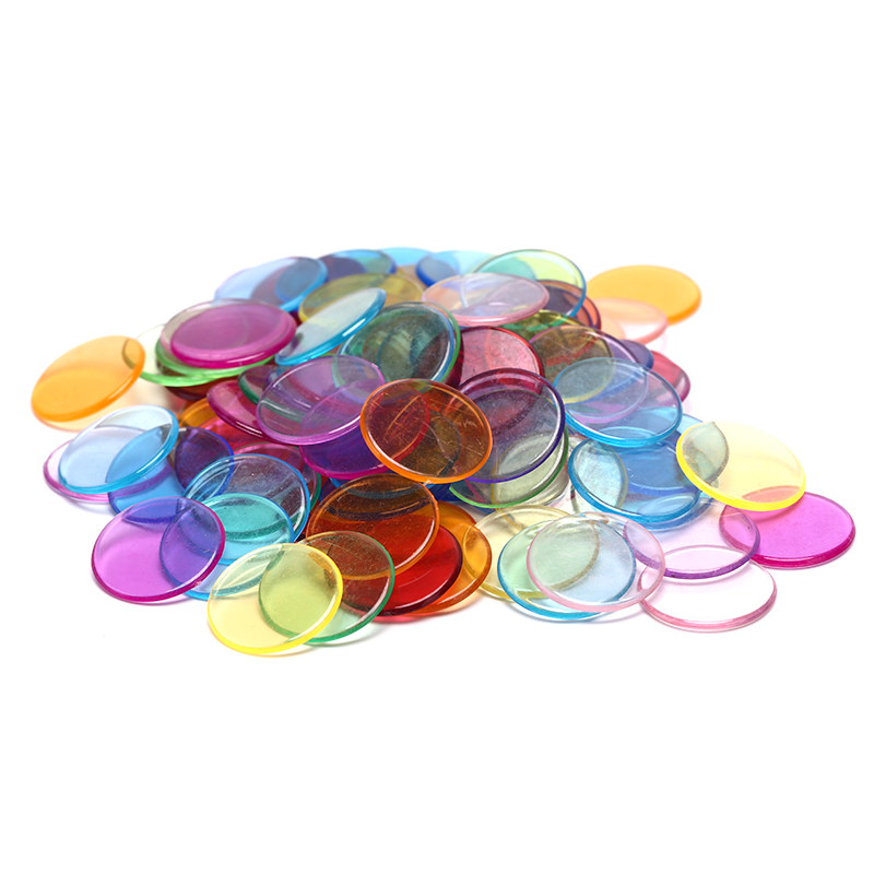 100pcs 19mm Plastic Poker Chip - огляд і ціна Board Game Verdant