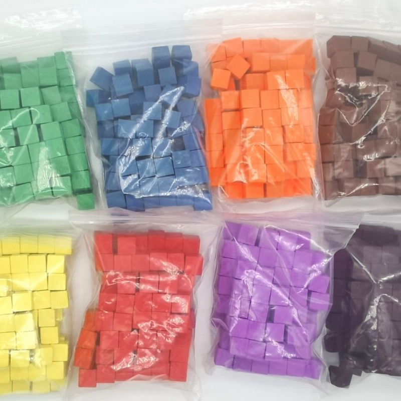 100Pcs/lots 10mm Wood Cubes Co - огляд і ціна Board Game Verdant