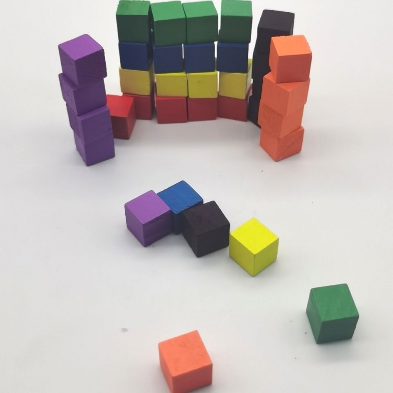 100Pcs/lots 10mm Wood Cubes Co - огляд і ціна Board Game Verdant