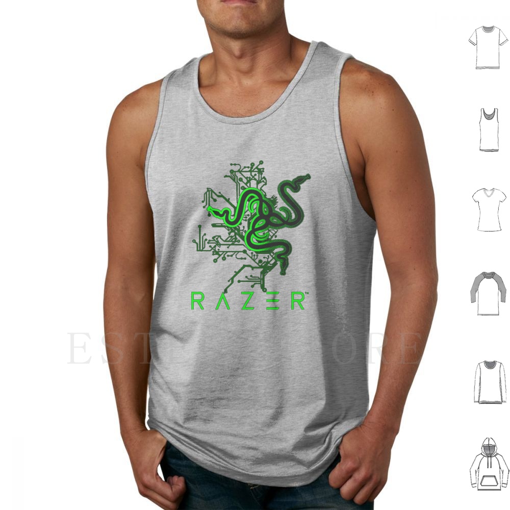 Razer Circuit Black Tank Tops  - огляд і ціна Board Game Print