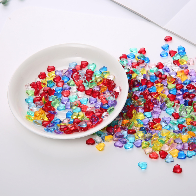 100PCS 10*4mm Heart Shape Acry - огляд і ціна Board Game Verdant