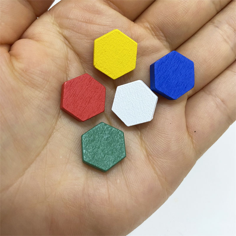 50 Pieces Wooden Hexagonal Pri - огляд і ціна Board Game Verdant
