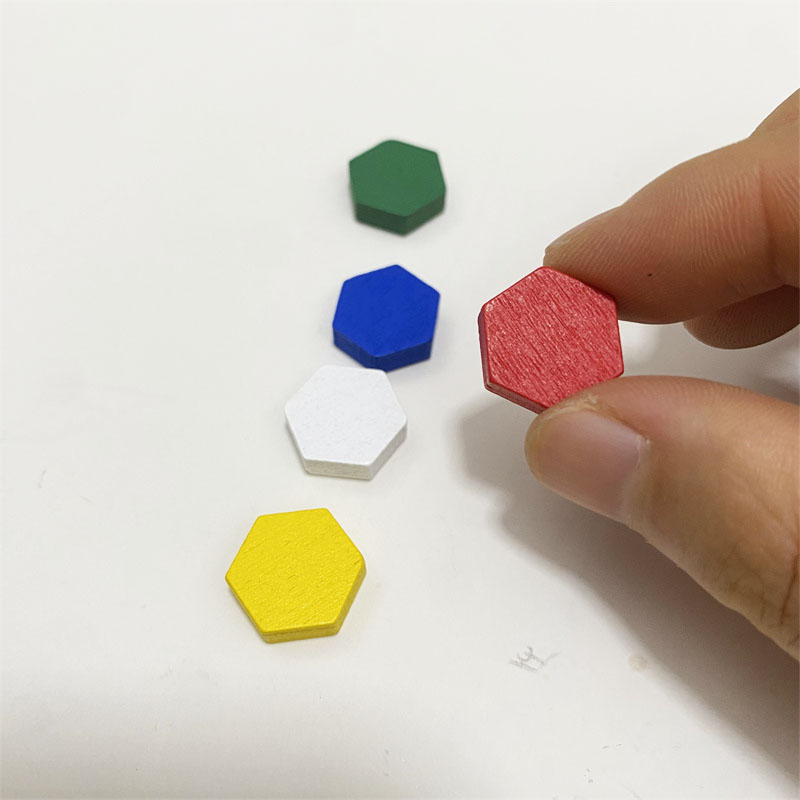 50 Pieces Wooden Hexagonal Pri - огляд і ціна Board Game Verdant