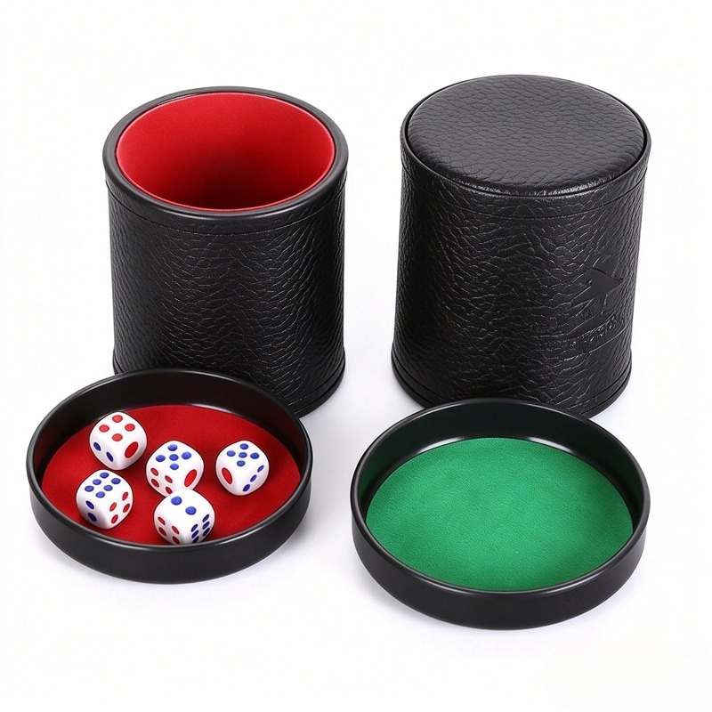 Orange Green Red Leather Dice  - огляд і ціна Board Game Yahtzee