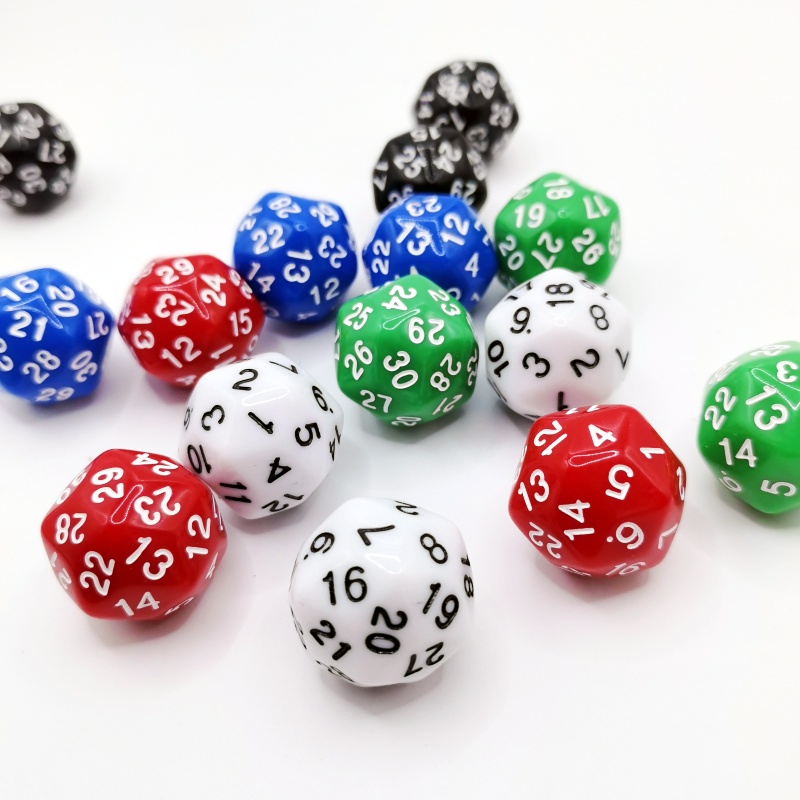 5pcs Cube 30 Sides D30 dungeon - огляд і ціна Board Game Yahtzee