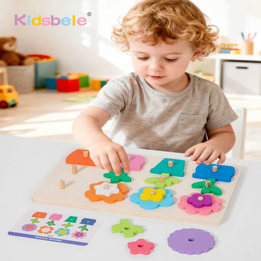 Montessori DIY Wooden Flower P - огляд і ціна Board Game Nature