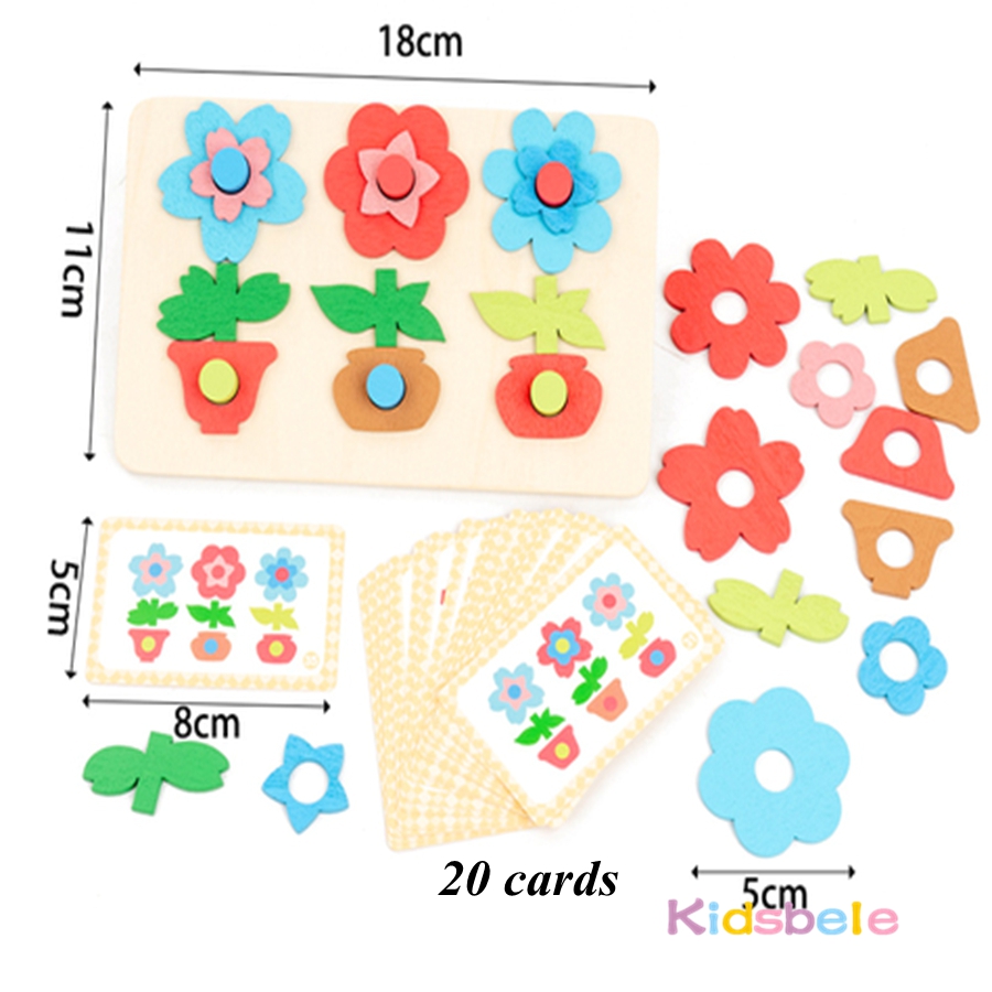 Montessori DIY Wooden Flower P - огляд і ціна Board Game Nature
