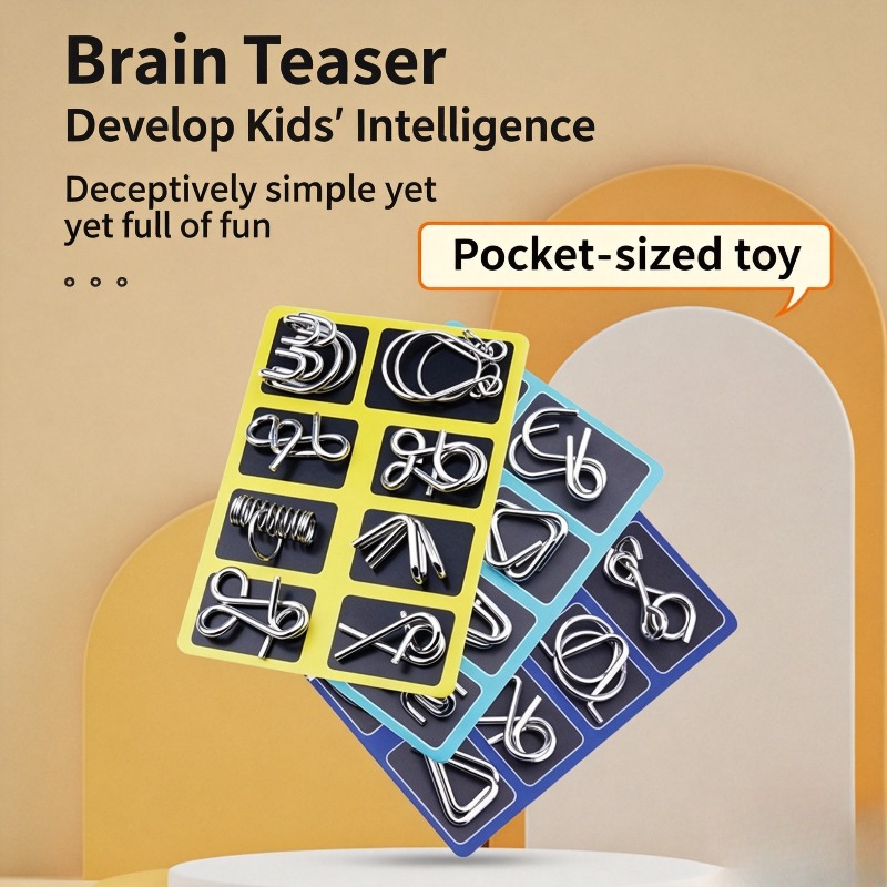 8 Pieces Metal Puzzle Set Clas - огляд і ціна Board Game Pdf