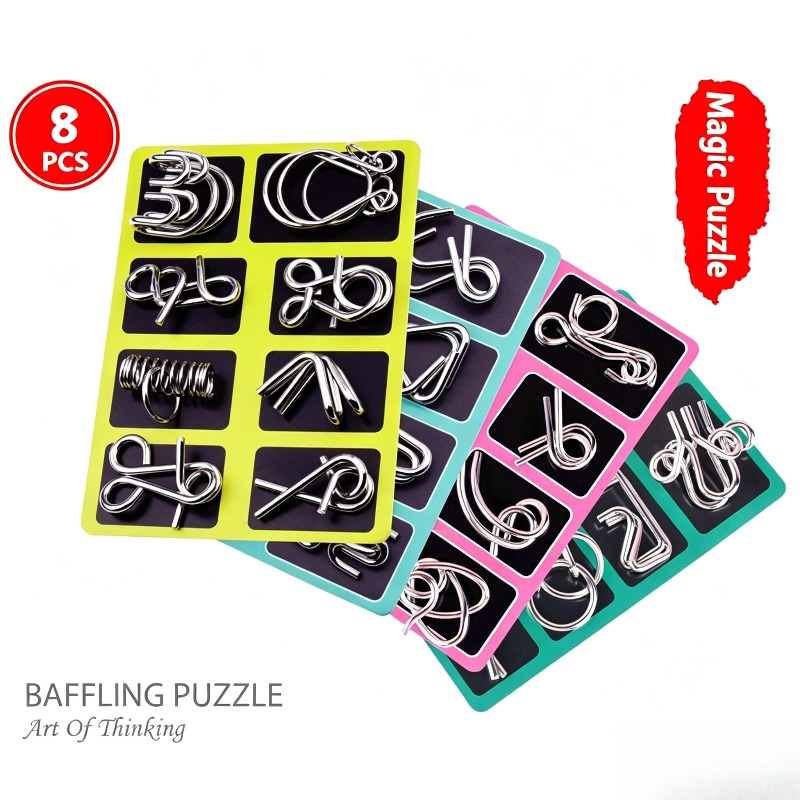 8 Pieces Metal Puzzle Set Clas - огляд і ціна Board Game Pdf