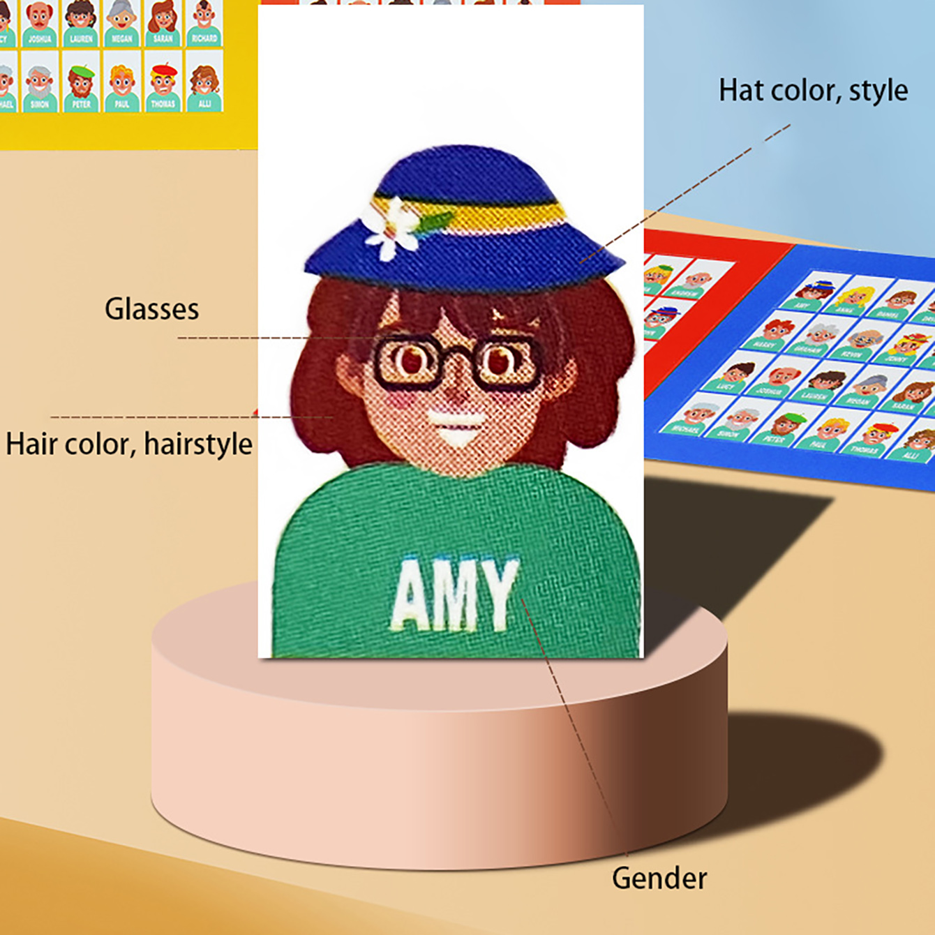 Family Guessing Board Game Who - огляд і ціна Board Game Pdf