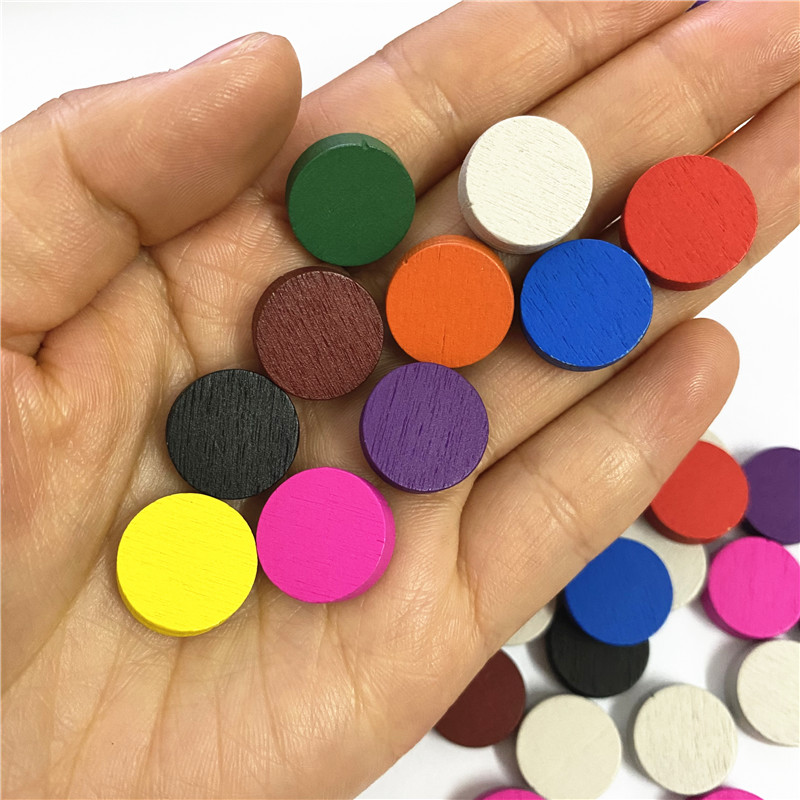 50pieces 15*5MM 11 Colors Wood - огляд і ціна Board Game Verdant