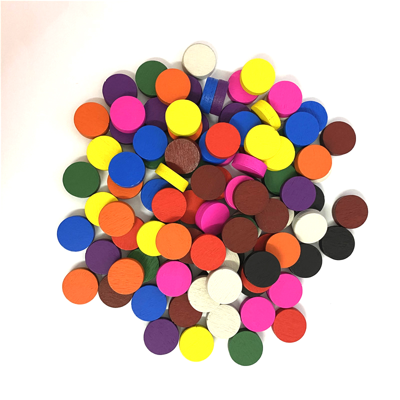 50pieces 15*5MM 11 Colors Wood - огляд і ціна Board Game Verdant