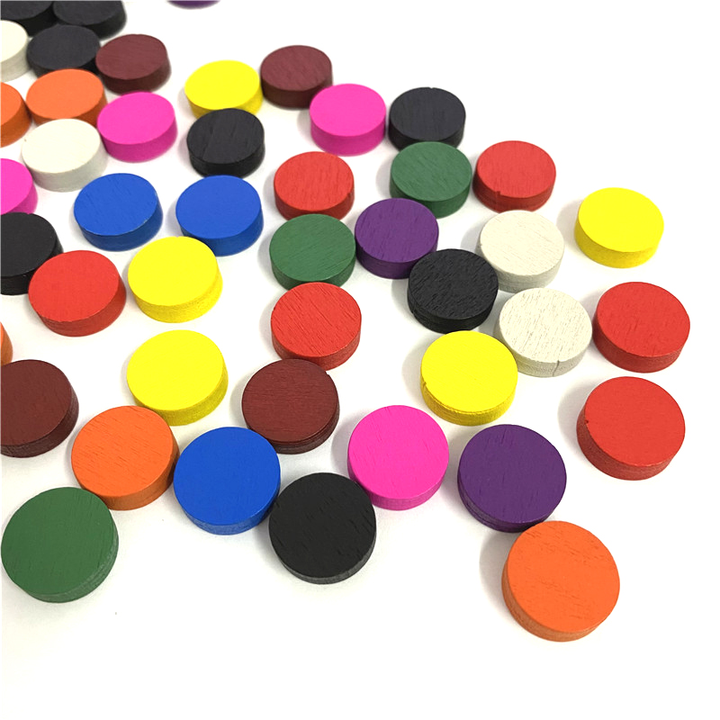 50pieces 15*5MM 11 Colors Wood - огляд і ціна Board Game Verdant