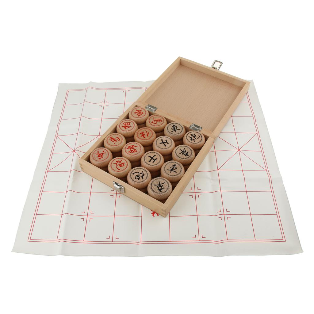 Chinese Chess Xiangqi Wooden P - огляд і ціна Board Game Cafe