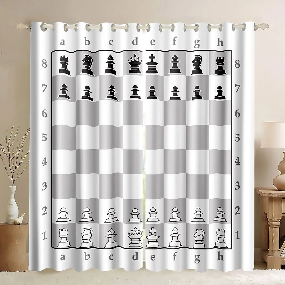 Chessboard  Window Curtains In - огляд і ціна Board Game Cafe