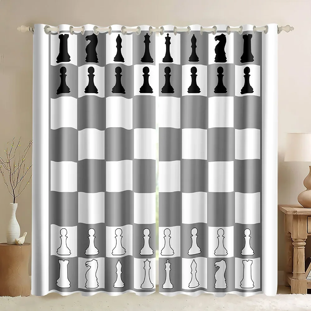 Chessboard  Window Curtains In - огляд і ціна Board Game Cafe