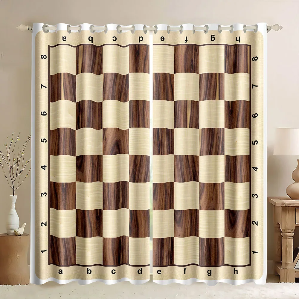 Chessboard  Window Curtains In - огляд і ціна Board Game Cafe