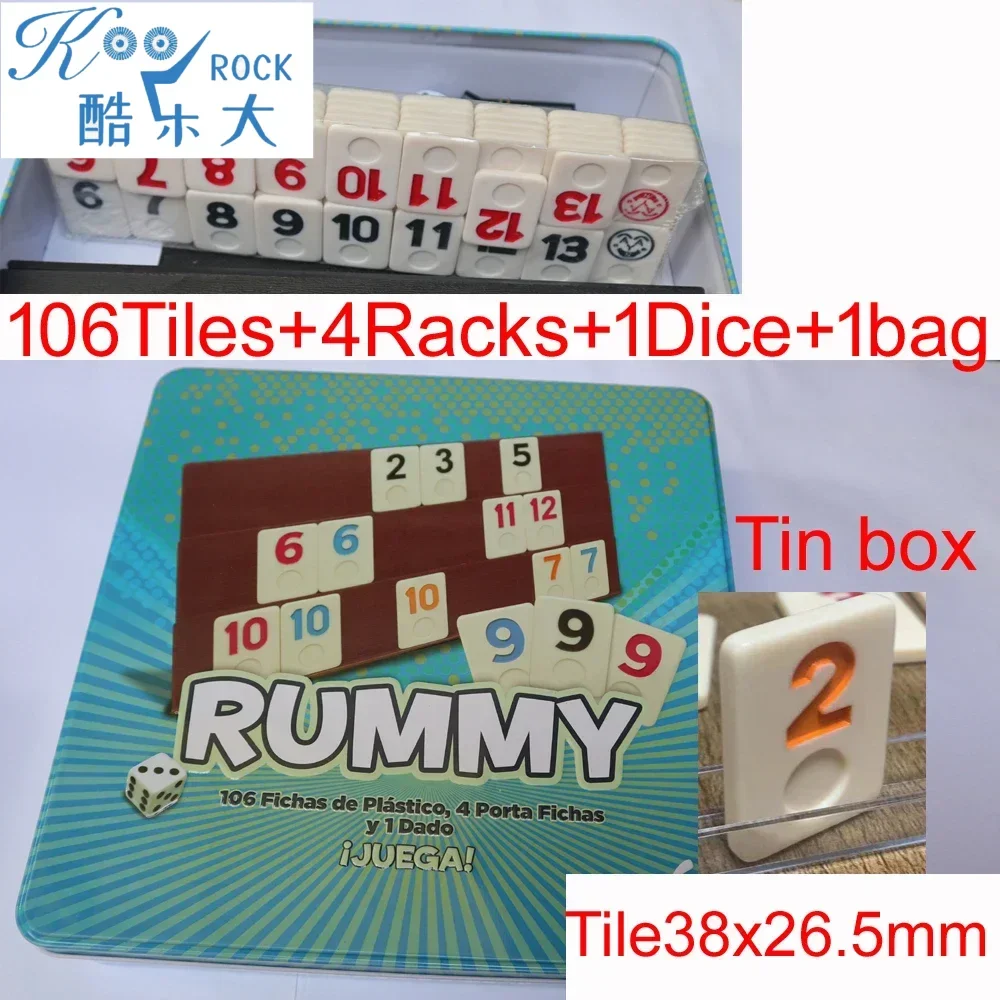 106 Tiles Digital Rummy with 4 - огляд і ціна Board Game Instruction