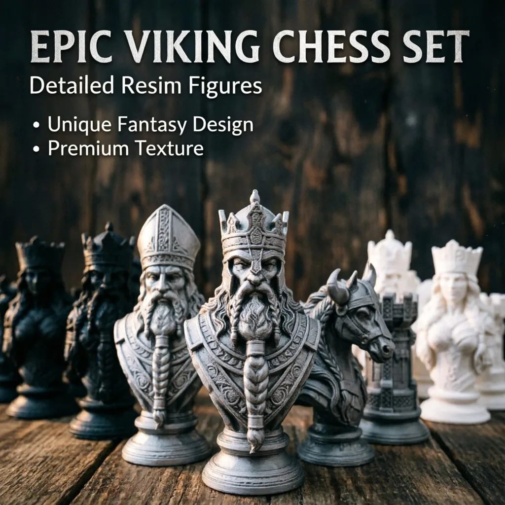 10cm 3D Printed Chess Pieces,  - огляд і ціна Board Game Print