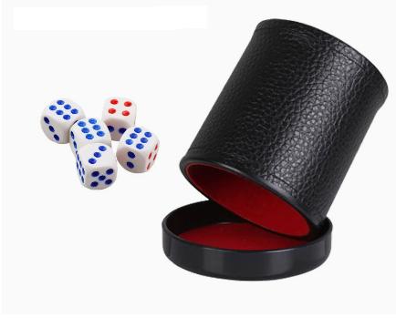 Leather Dice Cup with Lid Gree - огляд і ціна Board Game Yahtzee