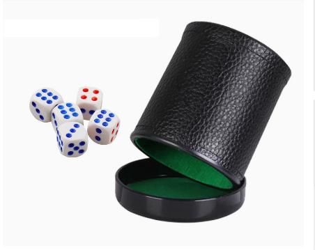 Leather Dice Cup with Lid Gree - огляд і ціна Board Game Yahtzee