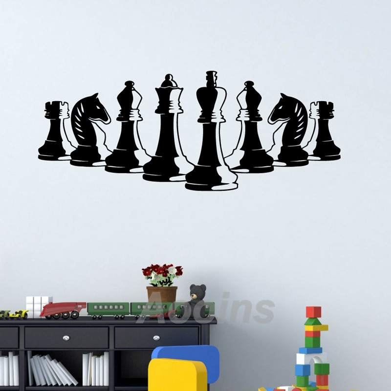 Chess Pieces Wall Decal Bedroo - огляд і ціна Board Game Wingspan