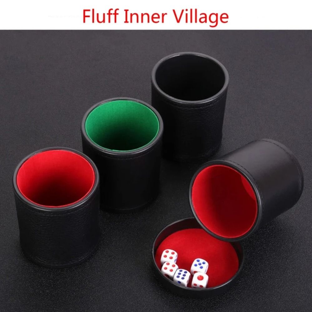 Leather Dice Cup with Lid Gree - огляд і ціна Board Game Yahtzee